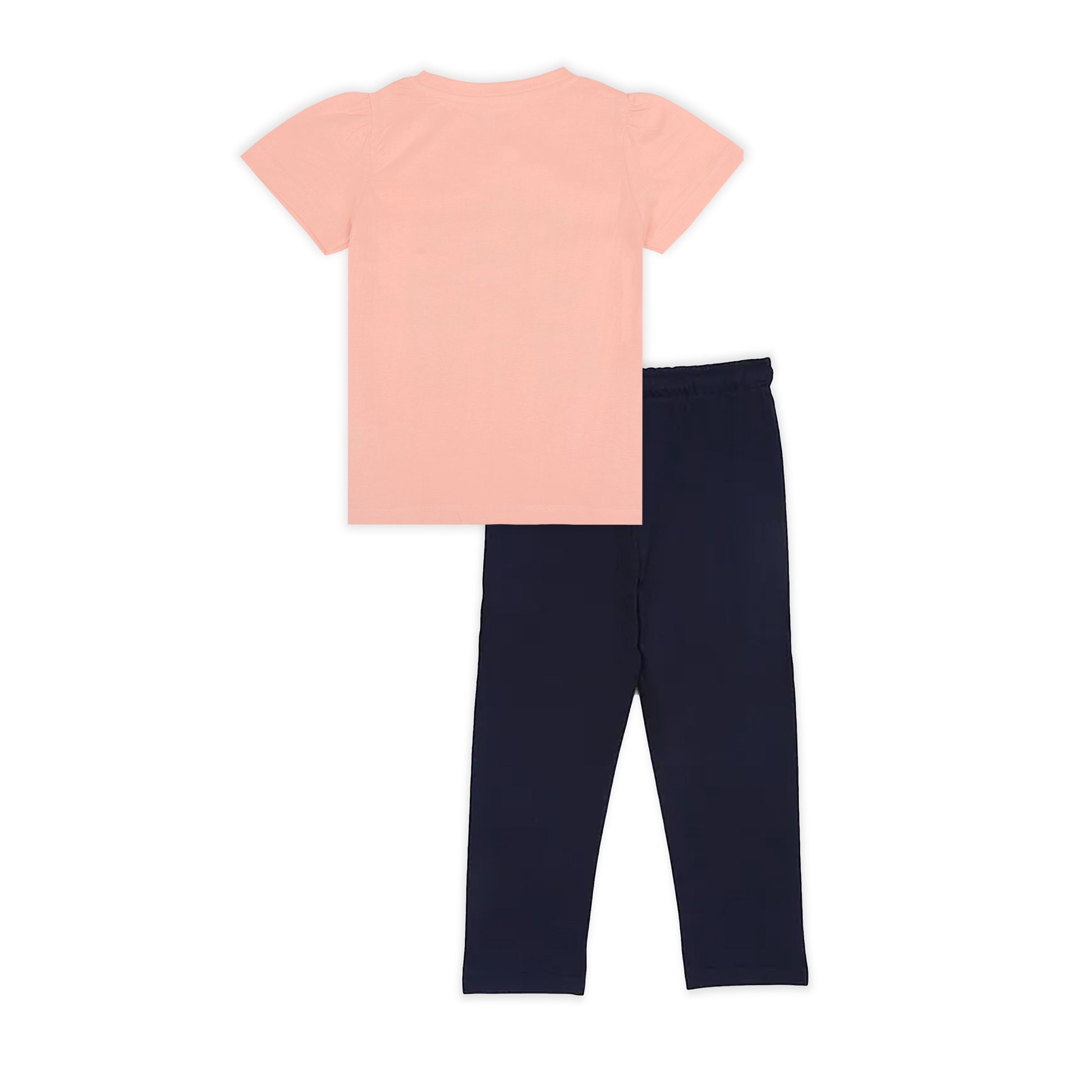 J&JP Kids Girls Printed T-shirt and Pant Set