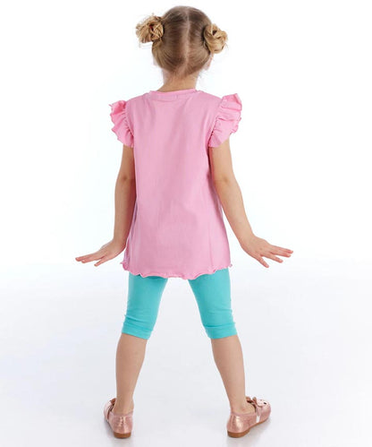 J&JP Kids Girls Printed T-shirt and Pant Set
