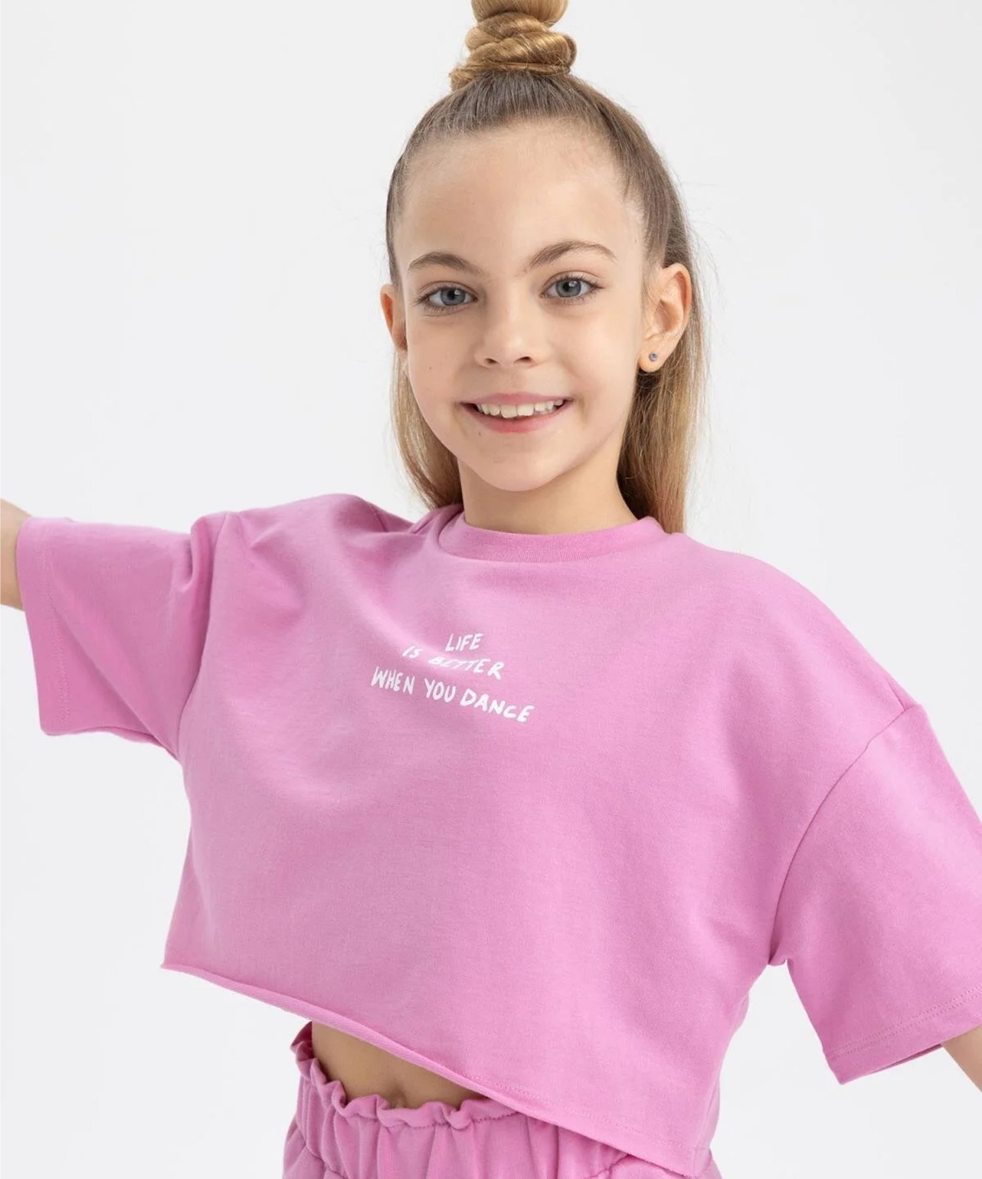J&JP Kids Girls Stylish Crop top and Pant Set