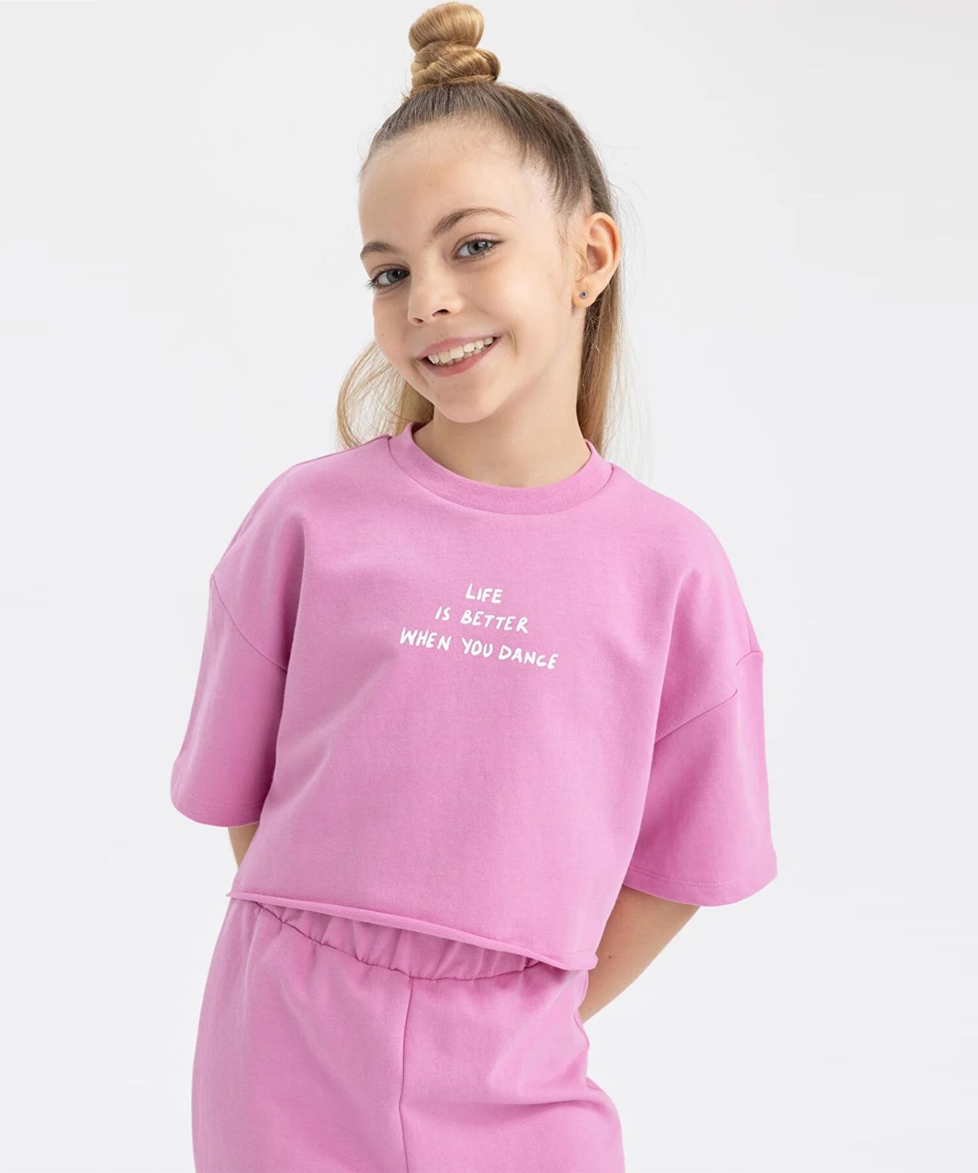 J&JP Kids Girls Stylish Crop top and Pant Set