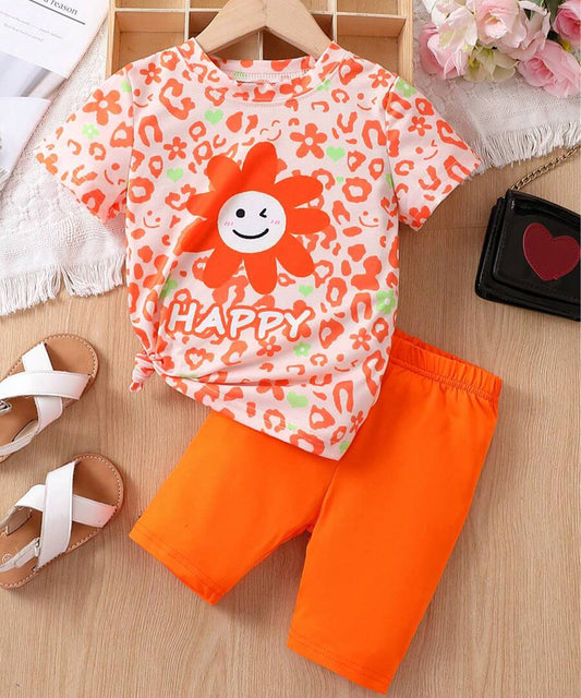 Kids-Girls- Set- Orange