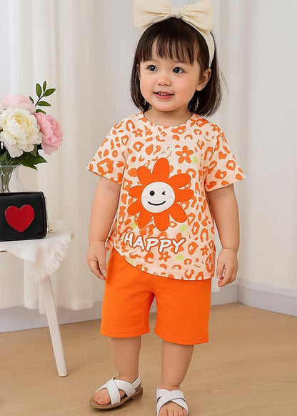 Kids-Girls- Set- Orange