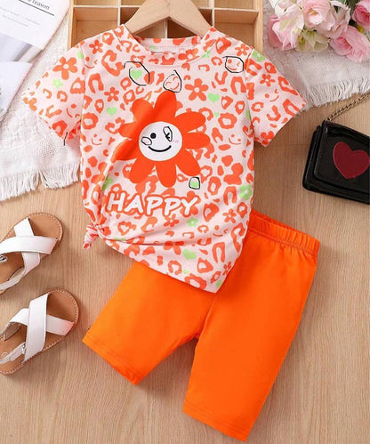 Kids-Girls- Set- Orange