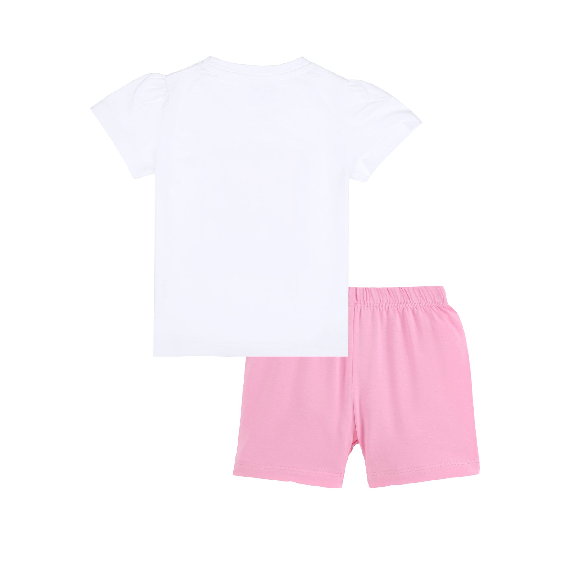 J&JP Kids Girls Printed T-shirt and Shorts Set
