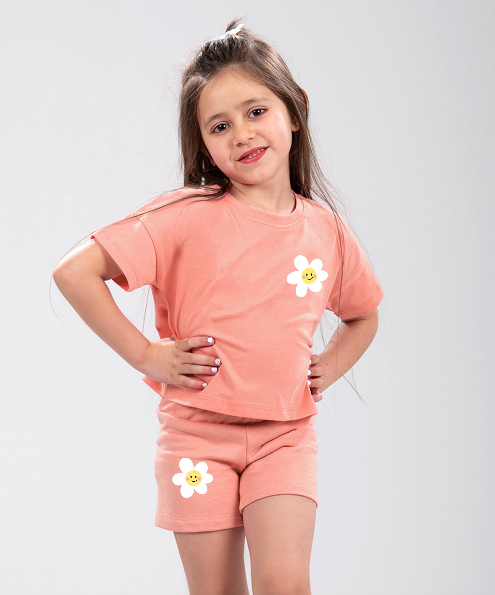 Kids-Girls- Set- Peach