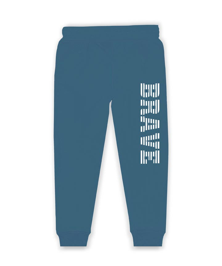 J&JP Kids Printed Track pant -Ultramarine Blue