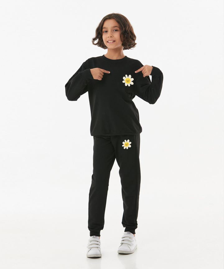 Kids-Girls- Set- Black