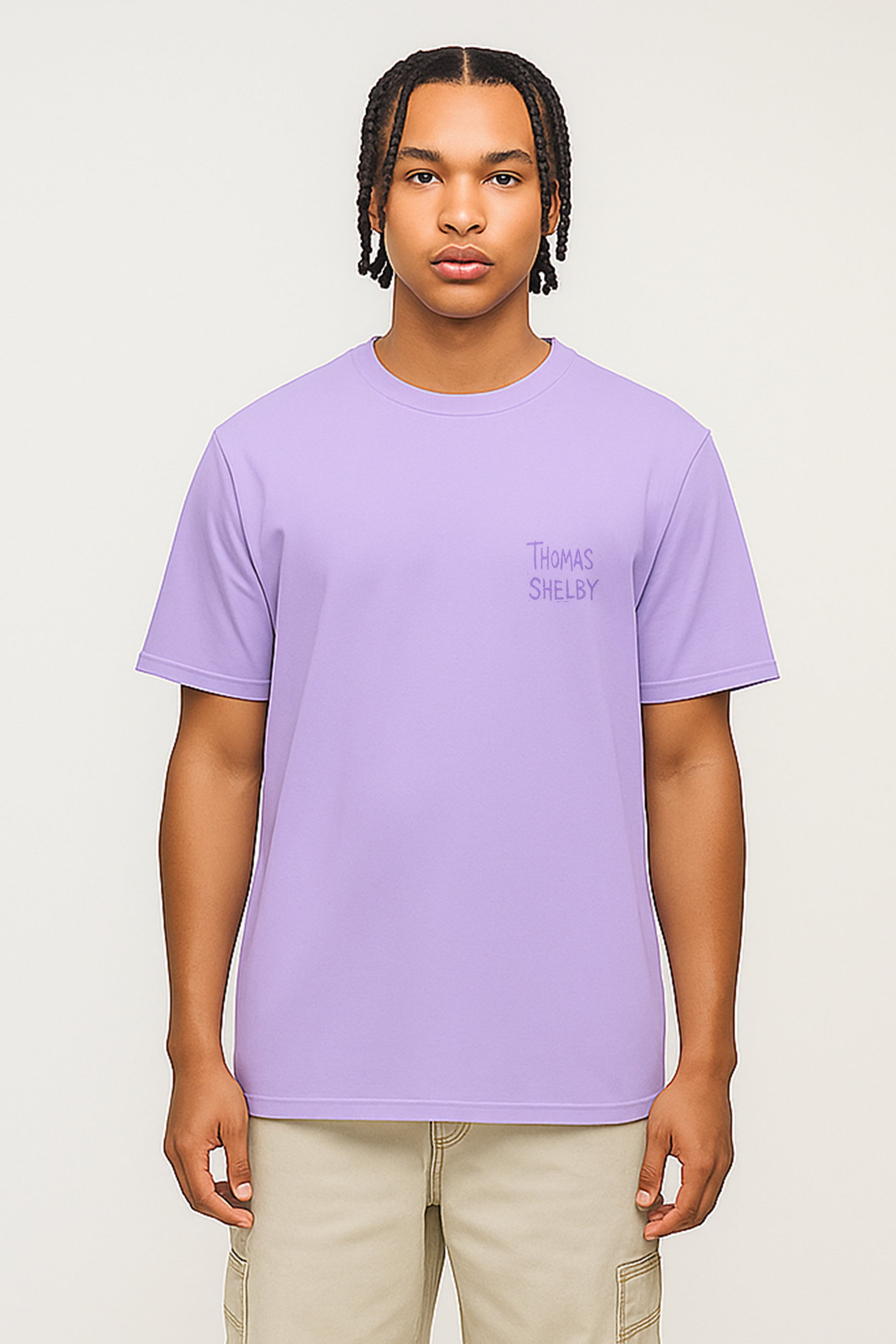 Thomas Shelby Back printed T-shirt- Purple