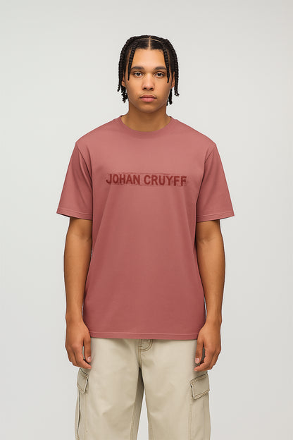 Johan Cruyff printed T-shirt-Rose gold