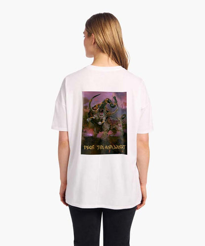 J&JP Women Yazhi The War Beast Oversized T-Shirt -White