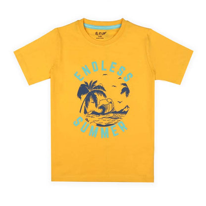 J&JP Kids Boys Printed Half Sleeve T-shirt