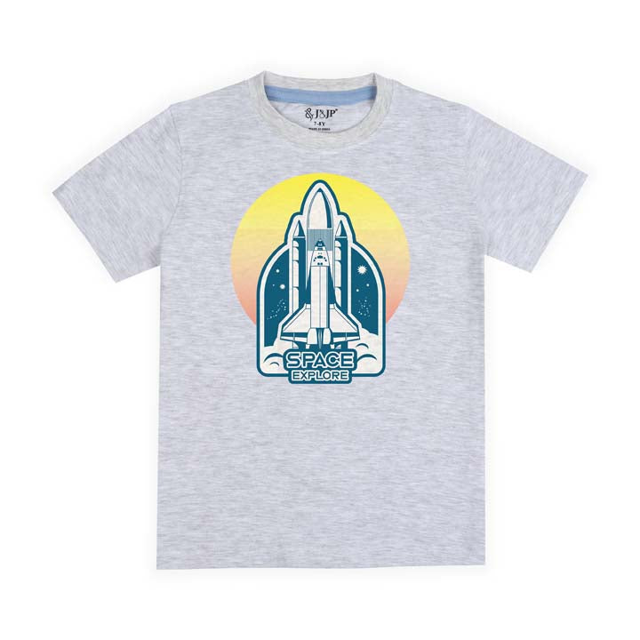J&JP Kids Boys Printed Half Sleeve T-shirt