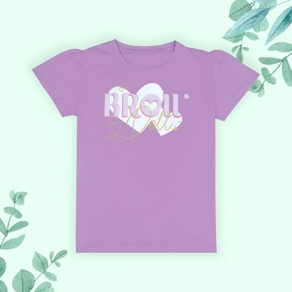 J&JP Kids Girls Printed Half Sleeve T-shirt