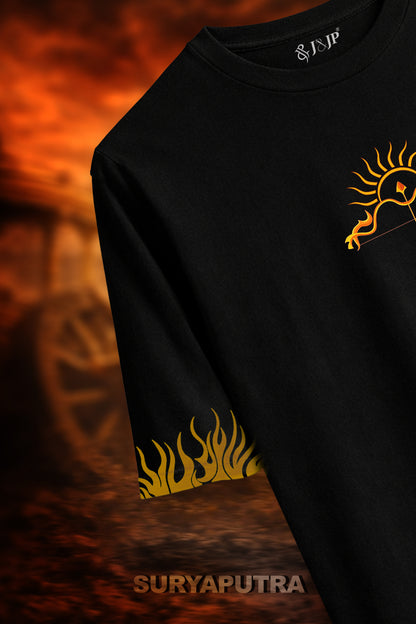warrior aesthetic clothing, premium oversized t-shirt men