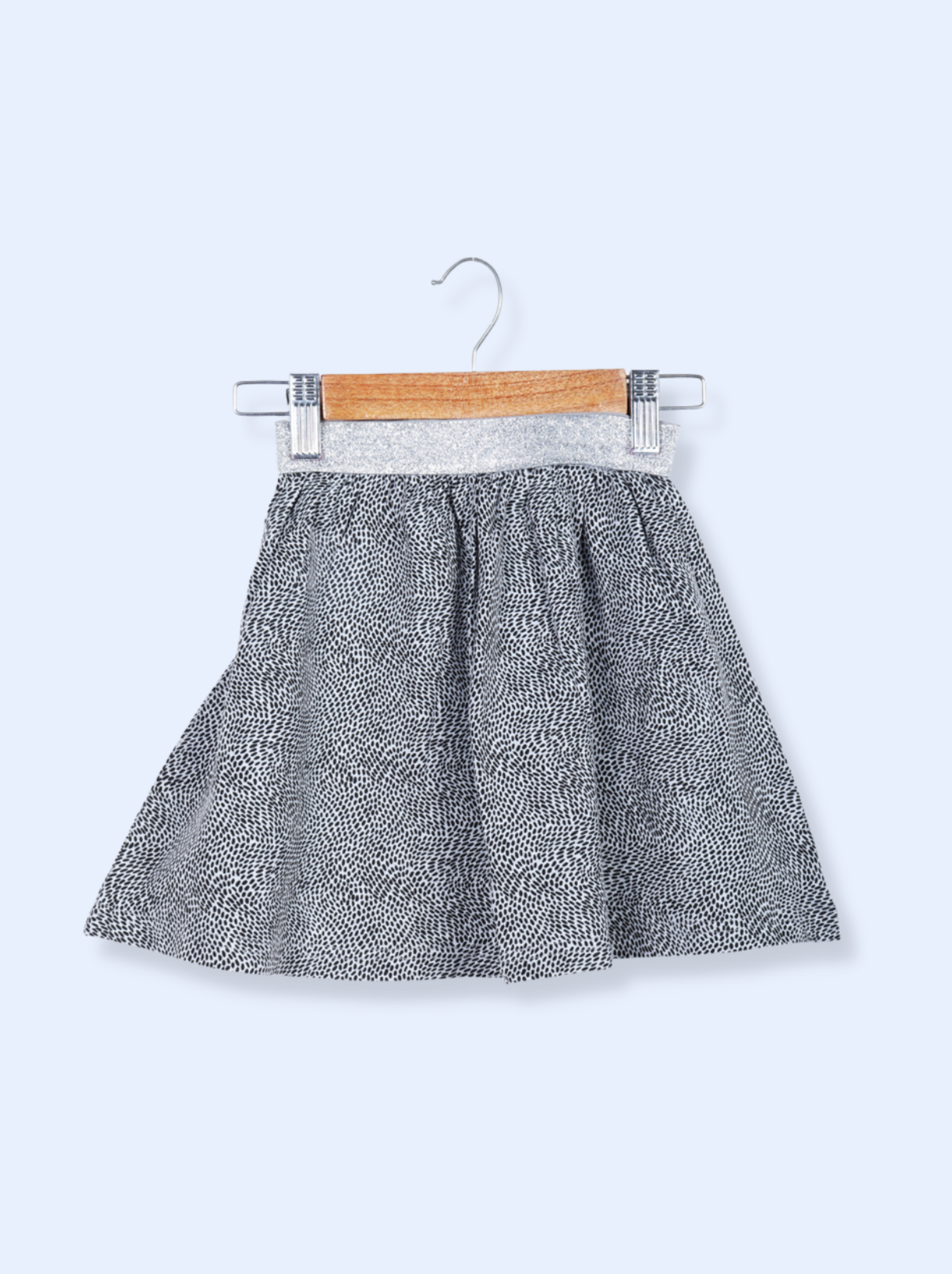 Kids Grey Cotton jersey knit, Single Jersey Geometric print Pant