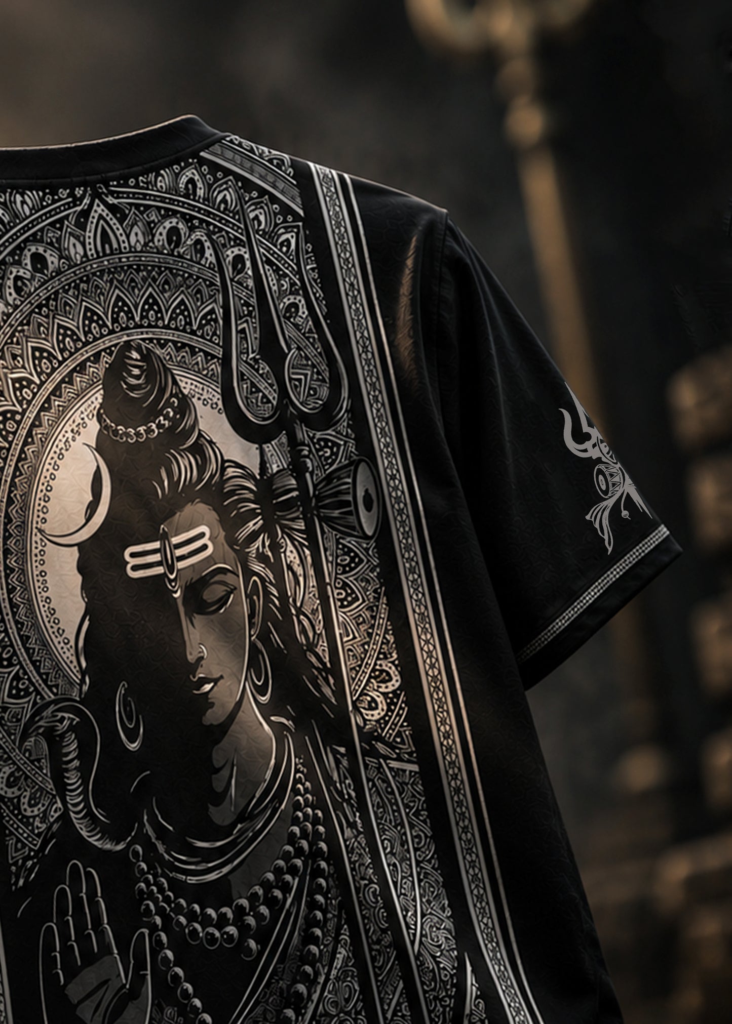 Mahadev Divine Back Graphic Print T-Shirt
