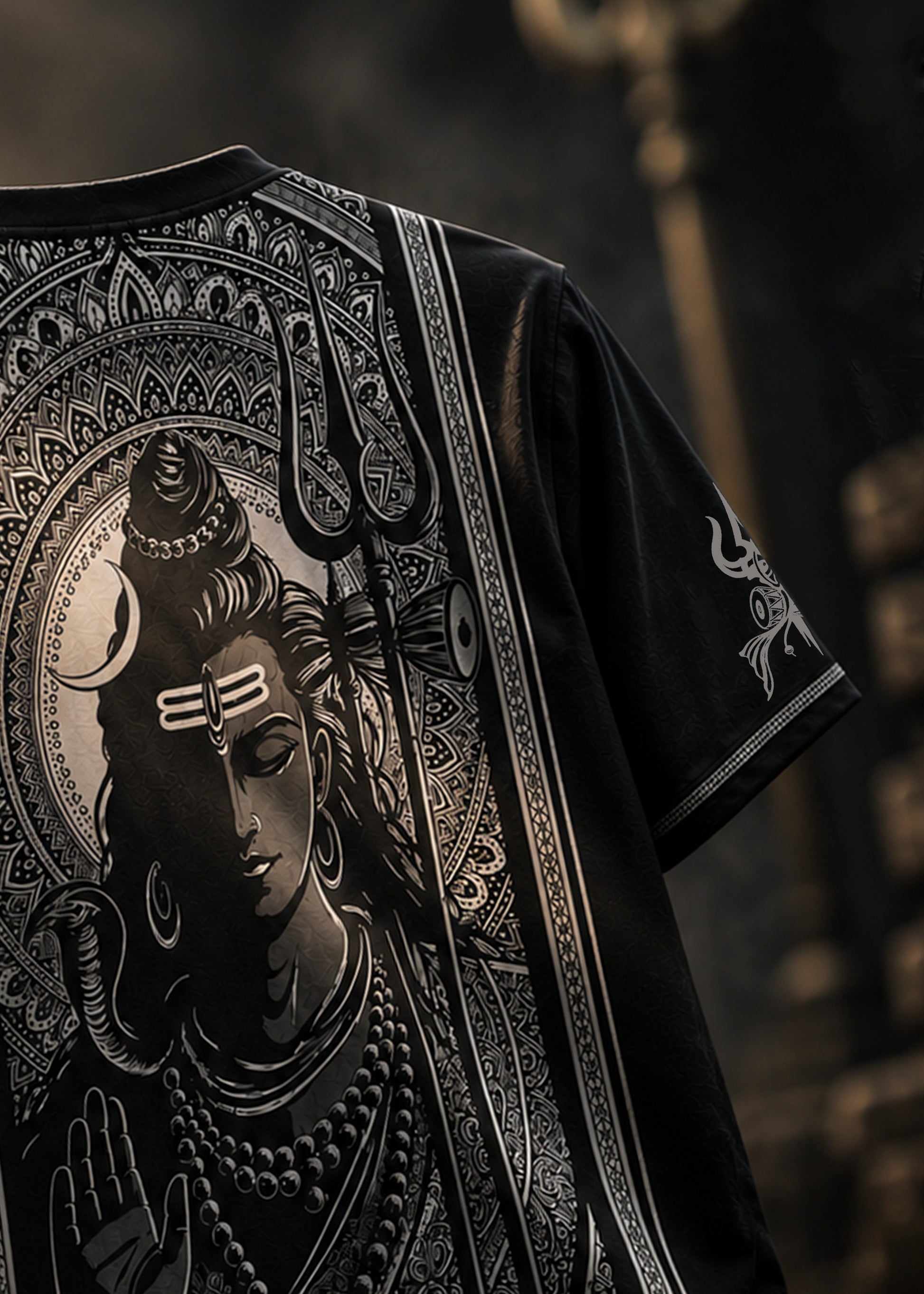Mahadev Divine Back Graphic Print T-Shirt