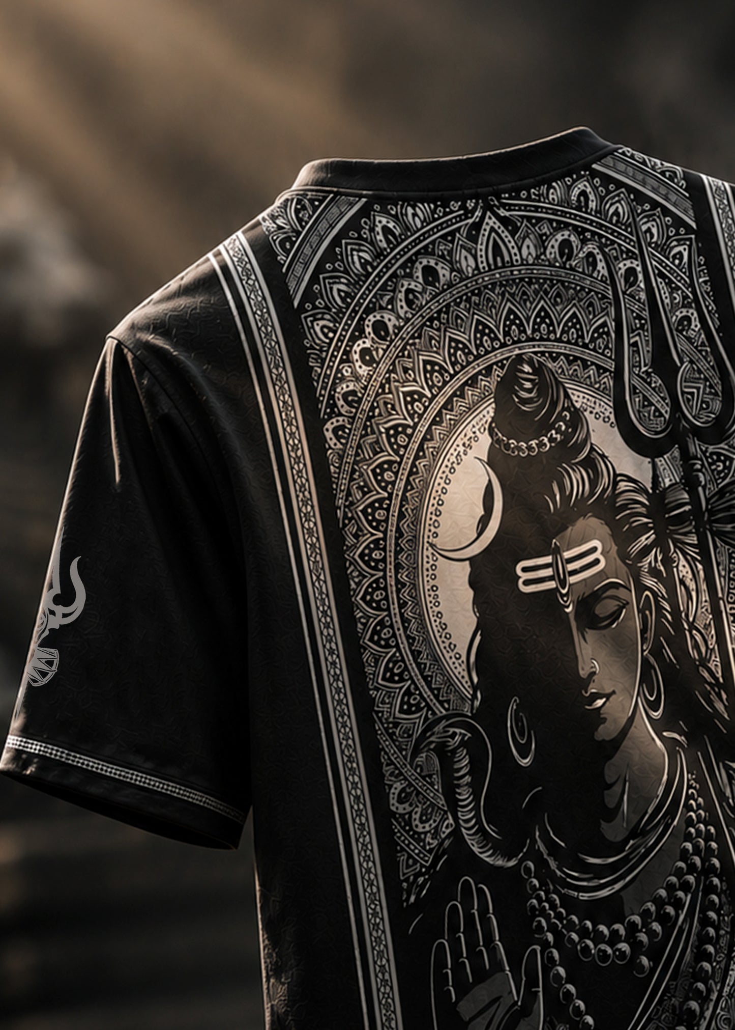 Mahadev Divine Back Graphic Print T-Shirt
