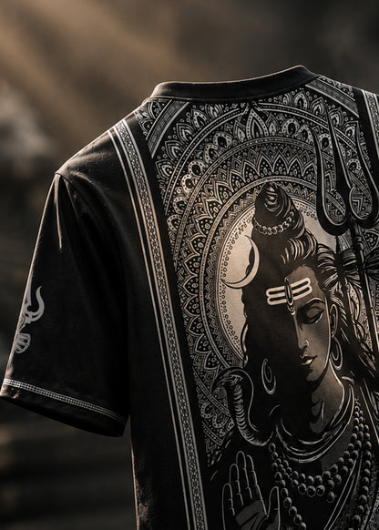 Mahadev Divine Back Graphic Print T-Shirt