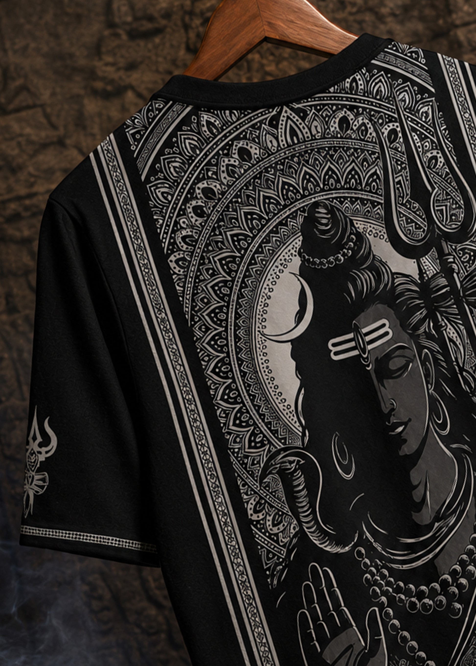 Mahadev Divine Back Graphic Print T-Shirt