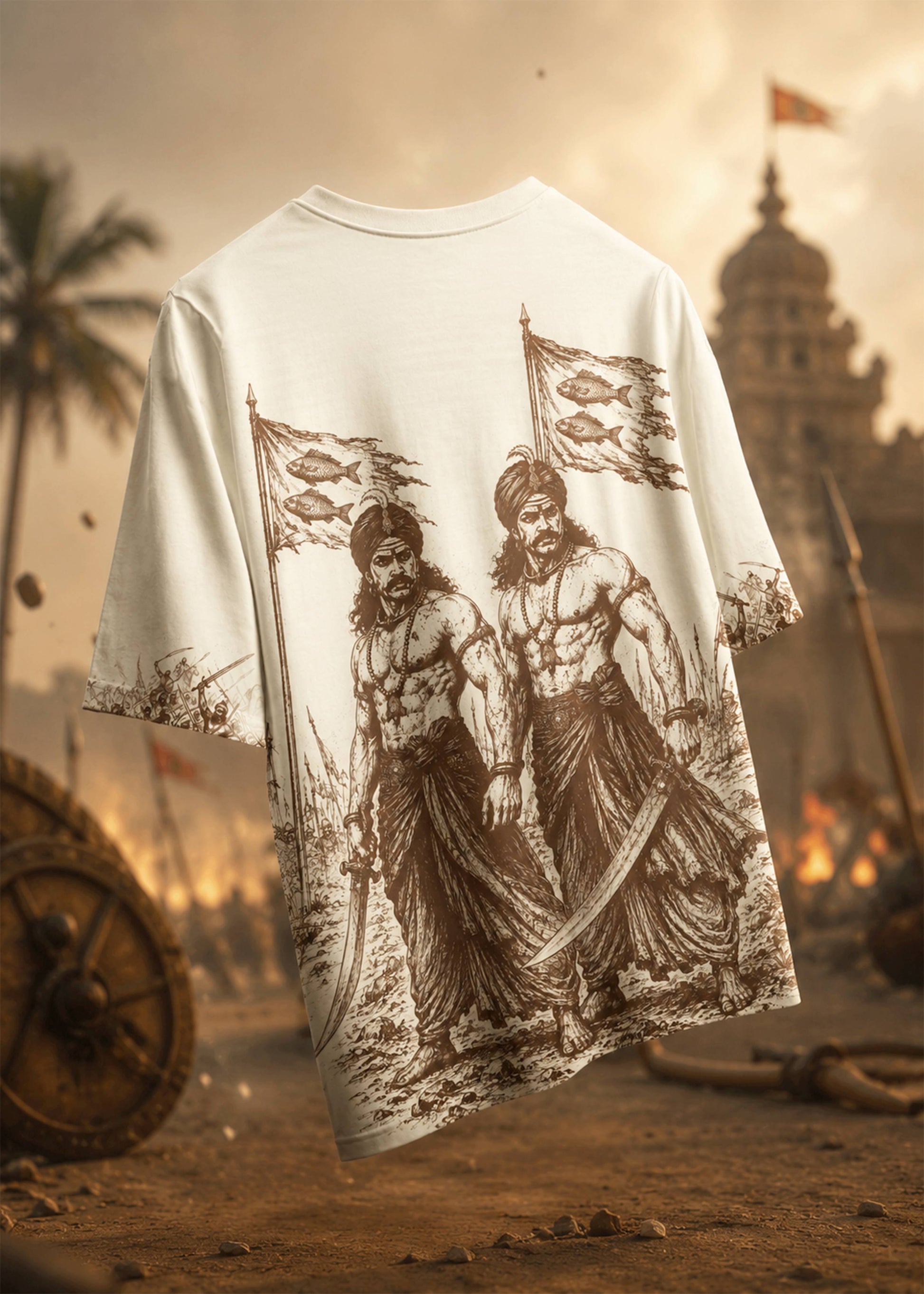 Marudhu Pandiyargal Tamil Heritage T-Shirt
