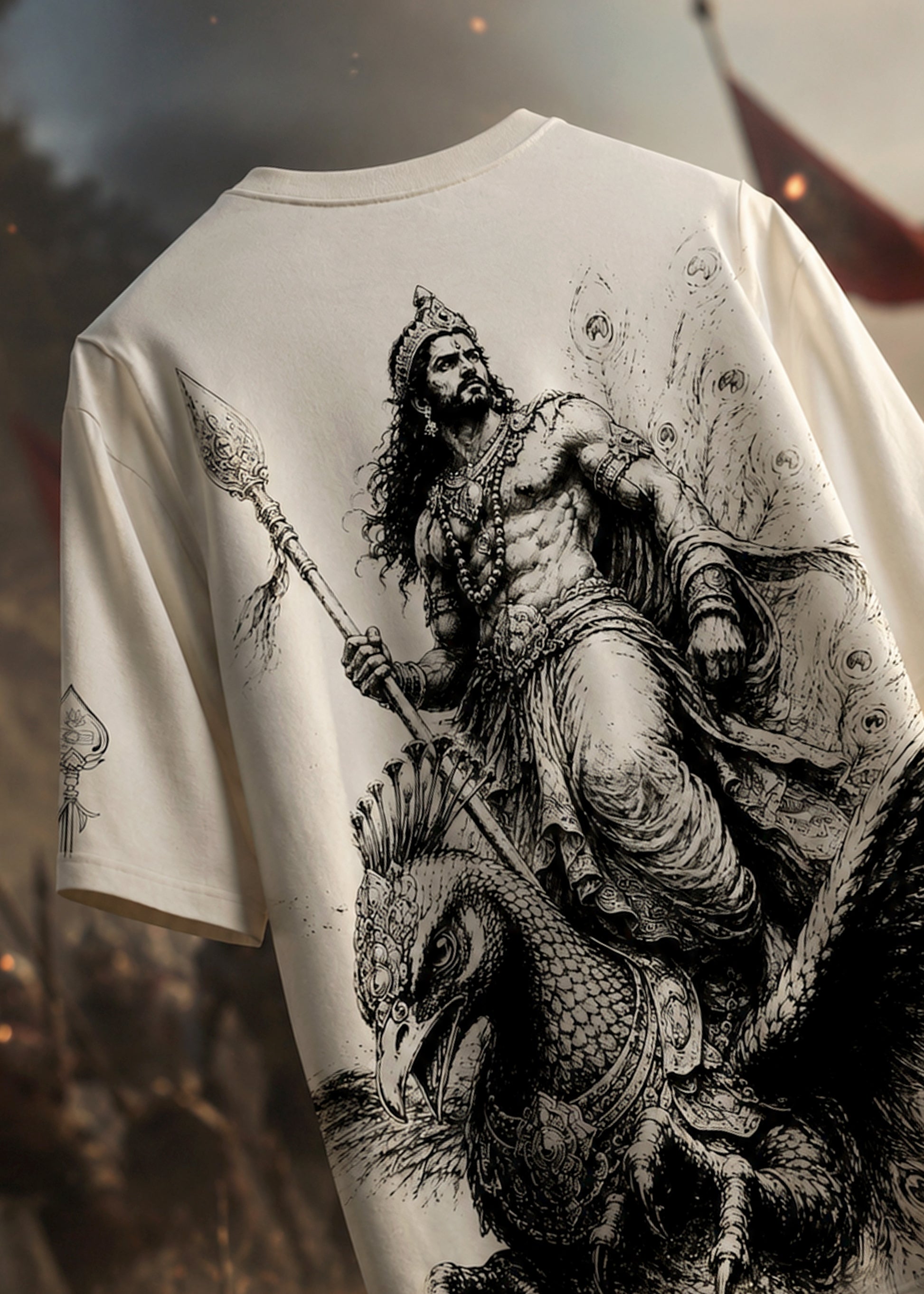 Lord Murugan God Of War Divine Legacy Printed T-Shirt