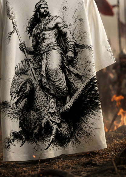 Lord Murugan God Of War Divine Legacy Printed T-Shirt