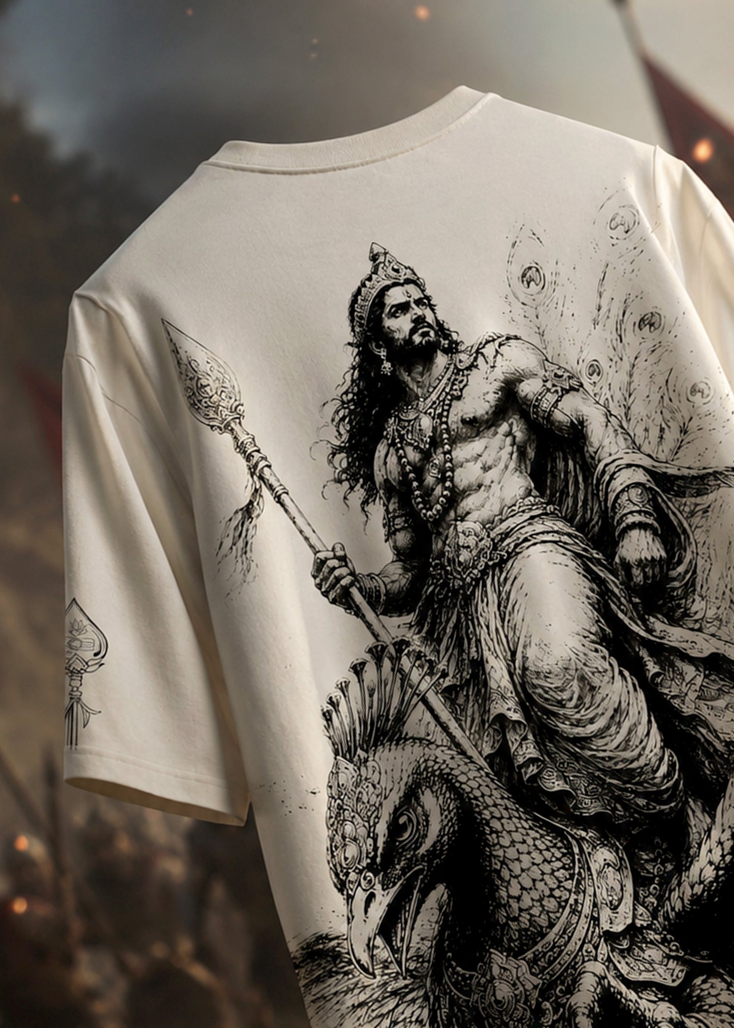 Lord Murugan God Of War Divine Legacy Printed T-Shirt