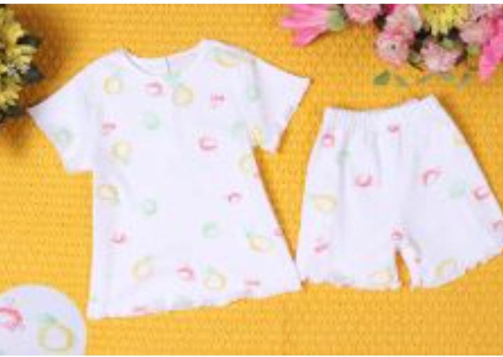 J&JP Babies Printed Soft Cotton T-shirt and Shorts Set