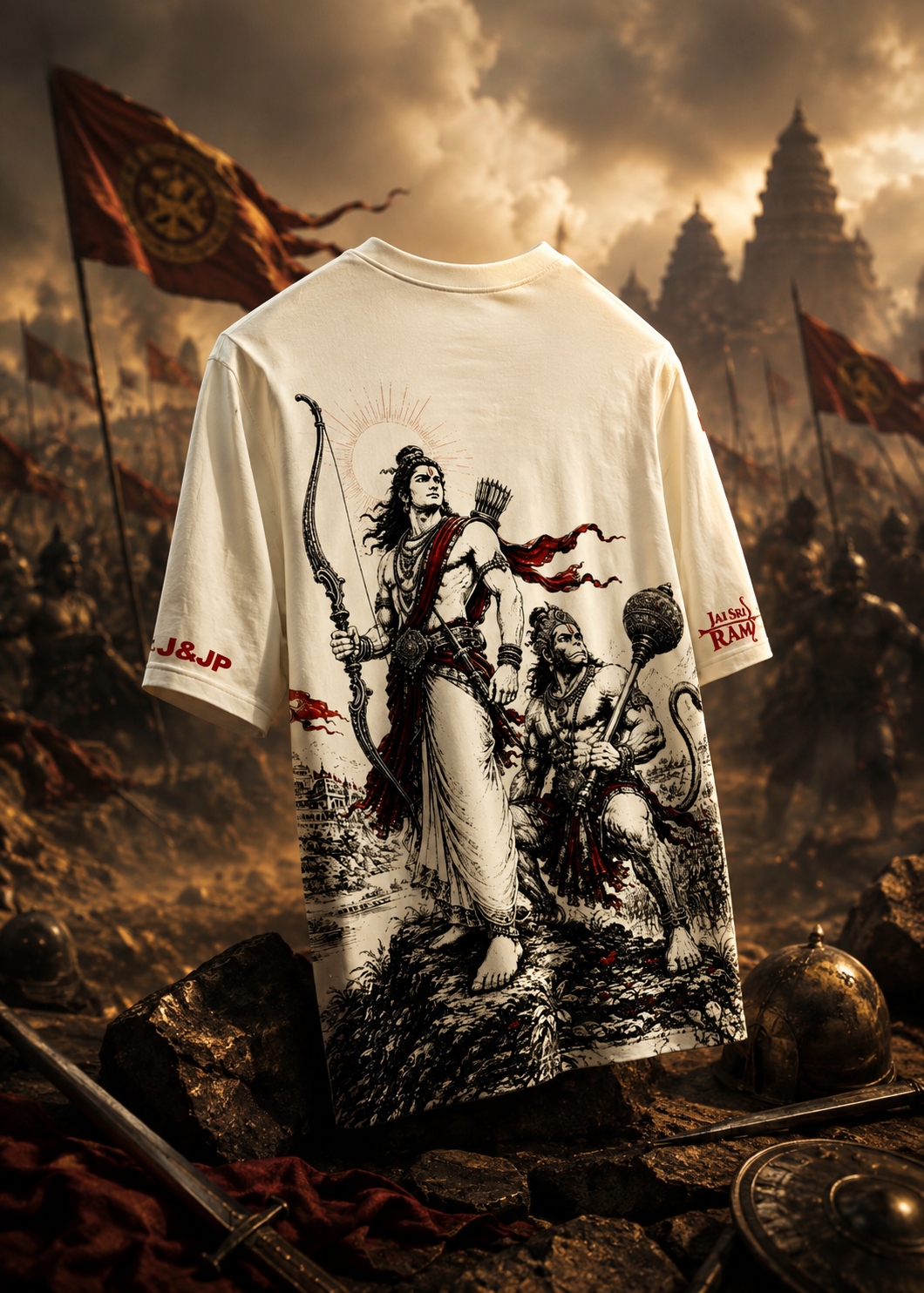 RAMAYANA - RAM x HANUMAN ARTISTIC TSHIRT J&JP