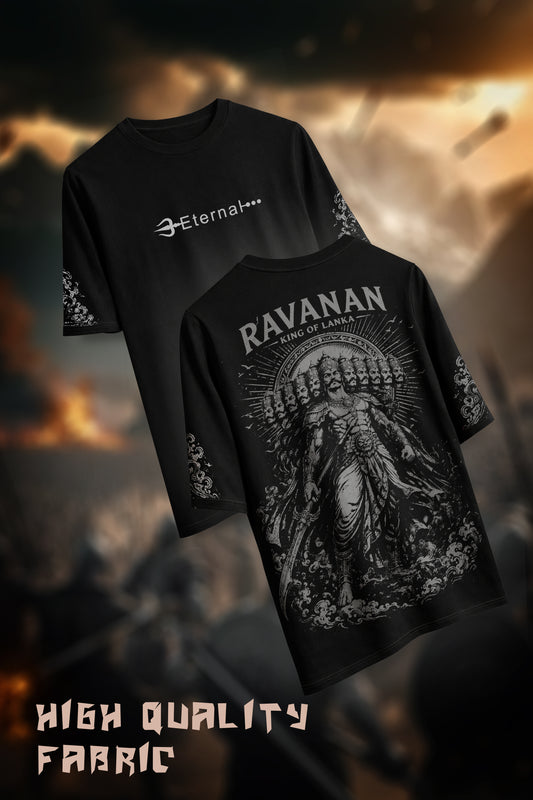 KING RAVANAN ARTISTIC BLACK T-SHIRT