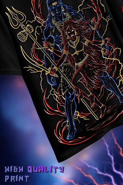 SHIVA X KALI DIVINE GRAPHIC T-SHIRT
