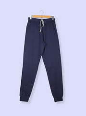 Womens Navy Single Jersey Solid Pant