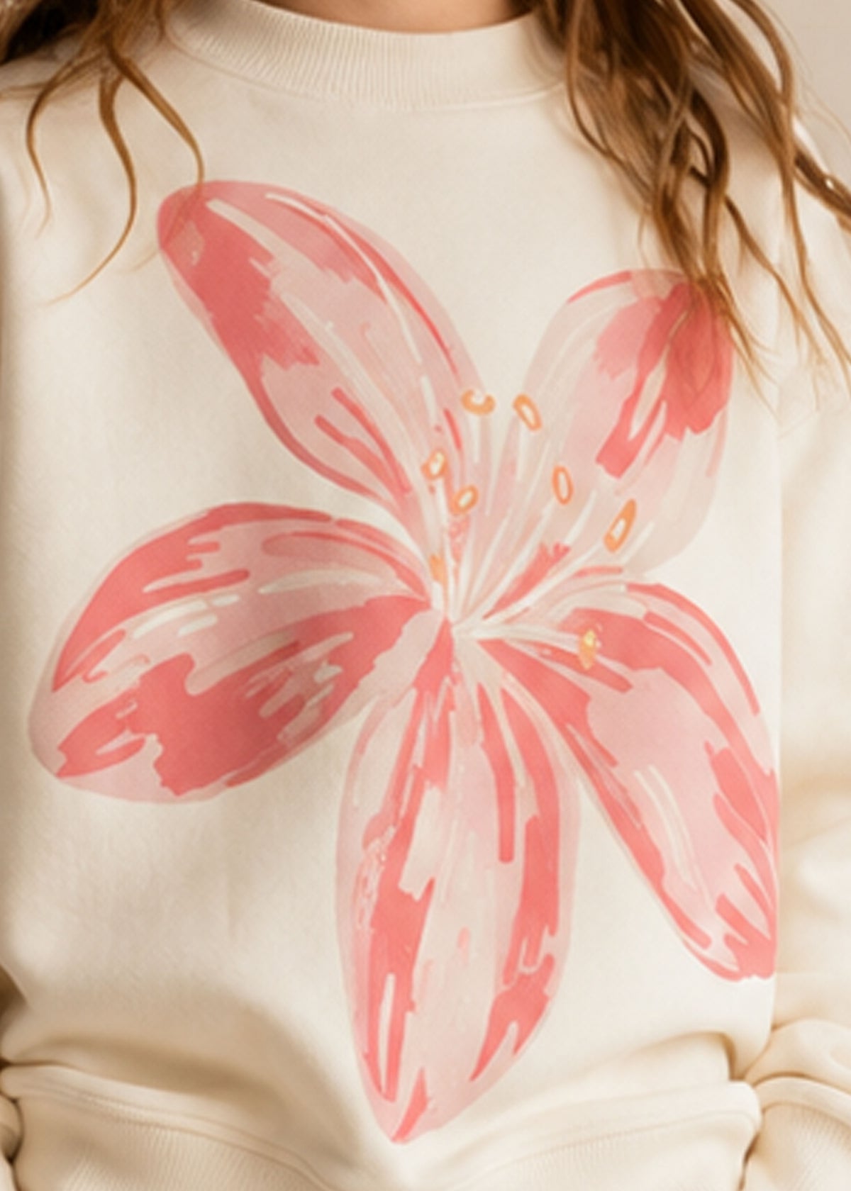 J&JP Girls Pinklilly Printed Sweatshirt and Pant Set