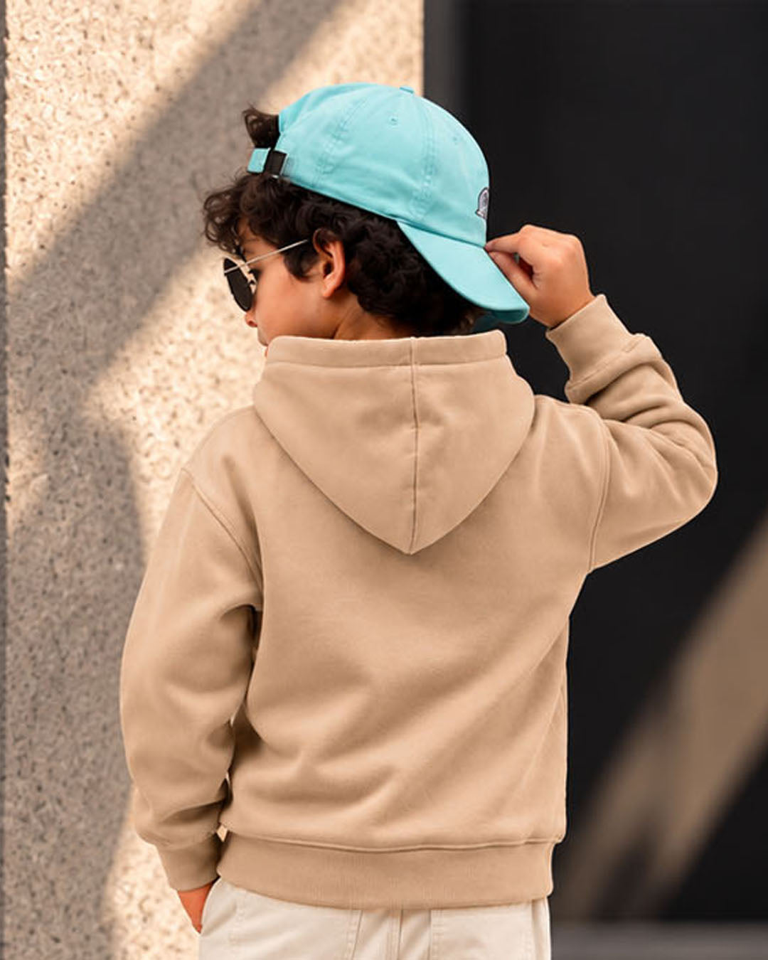 J&JP Boys Solid Full Sleeve Hoodie