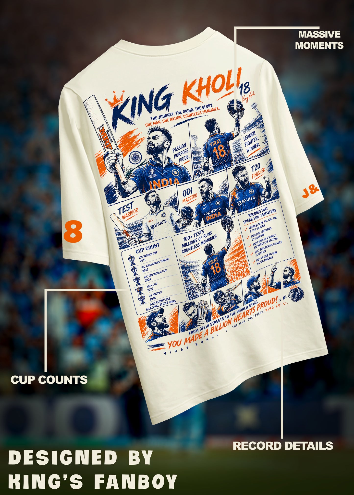 King Kohli Tribute Edition - Fanboy Tee