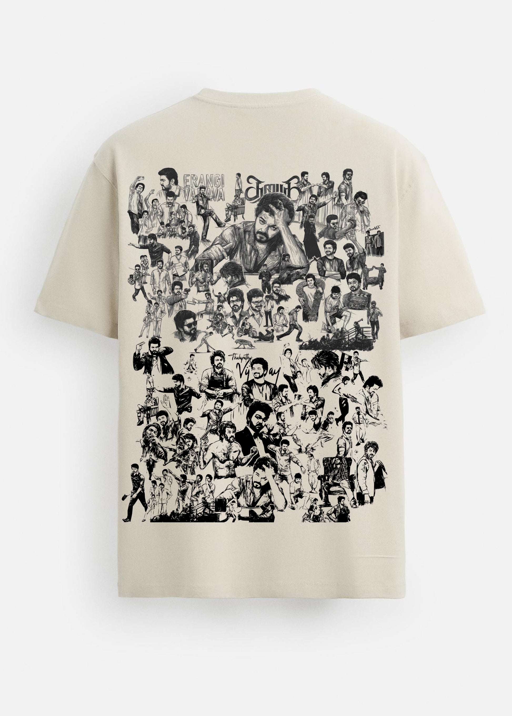 Thalapathy Vijay Tribute Back Print T-Shirt for Men – J&JP Premium Graphic Tee