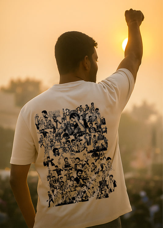 Thalapathy Vijay Tribute Back Print T-Shirt for Men – J&JP Premium Graphic Tee