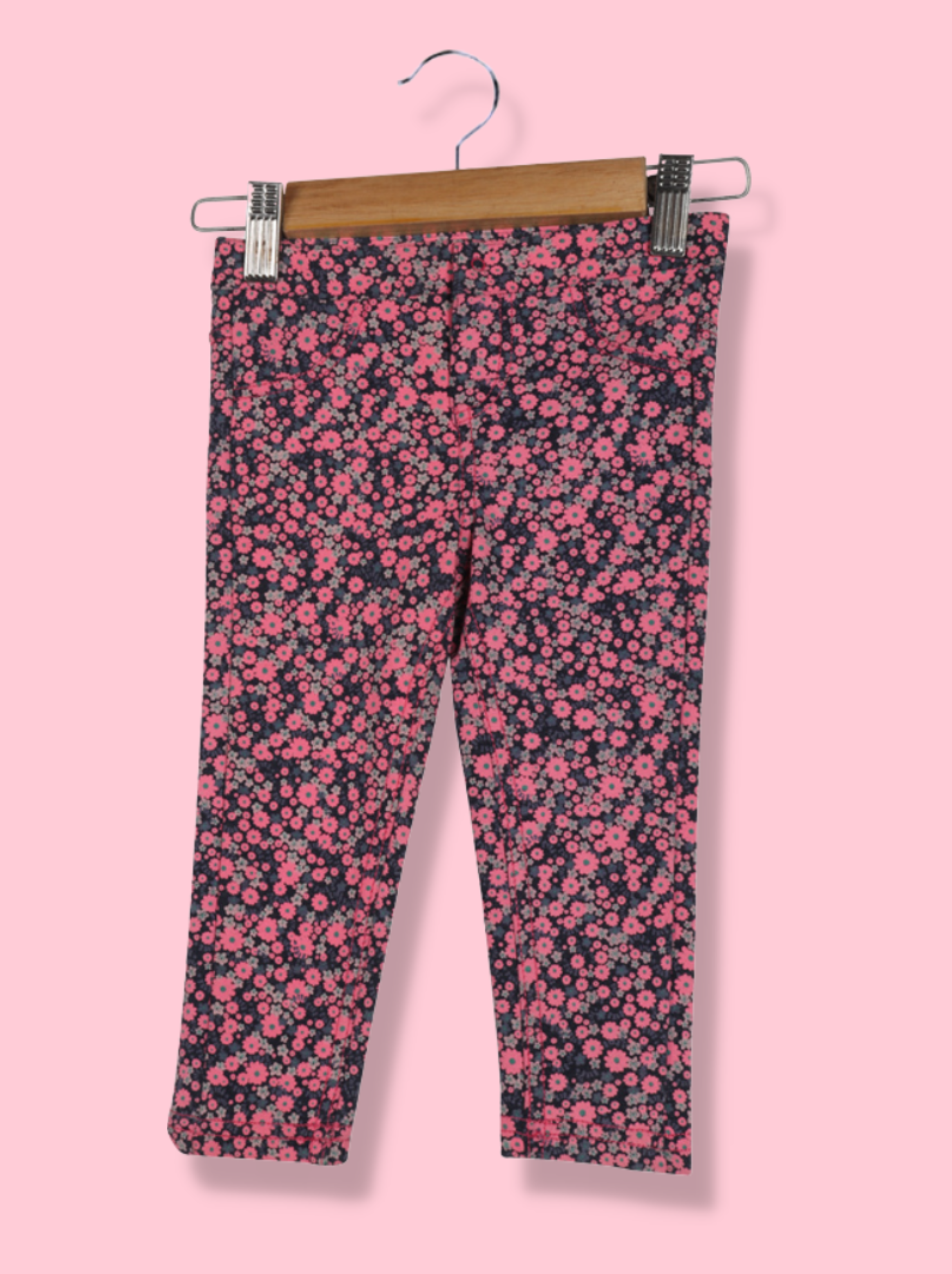 Babies Multicolour Floral Print French Terry Pant