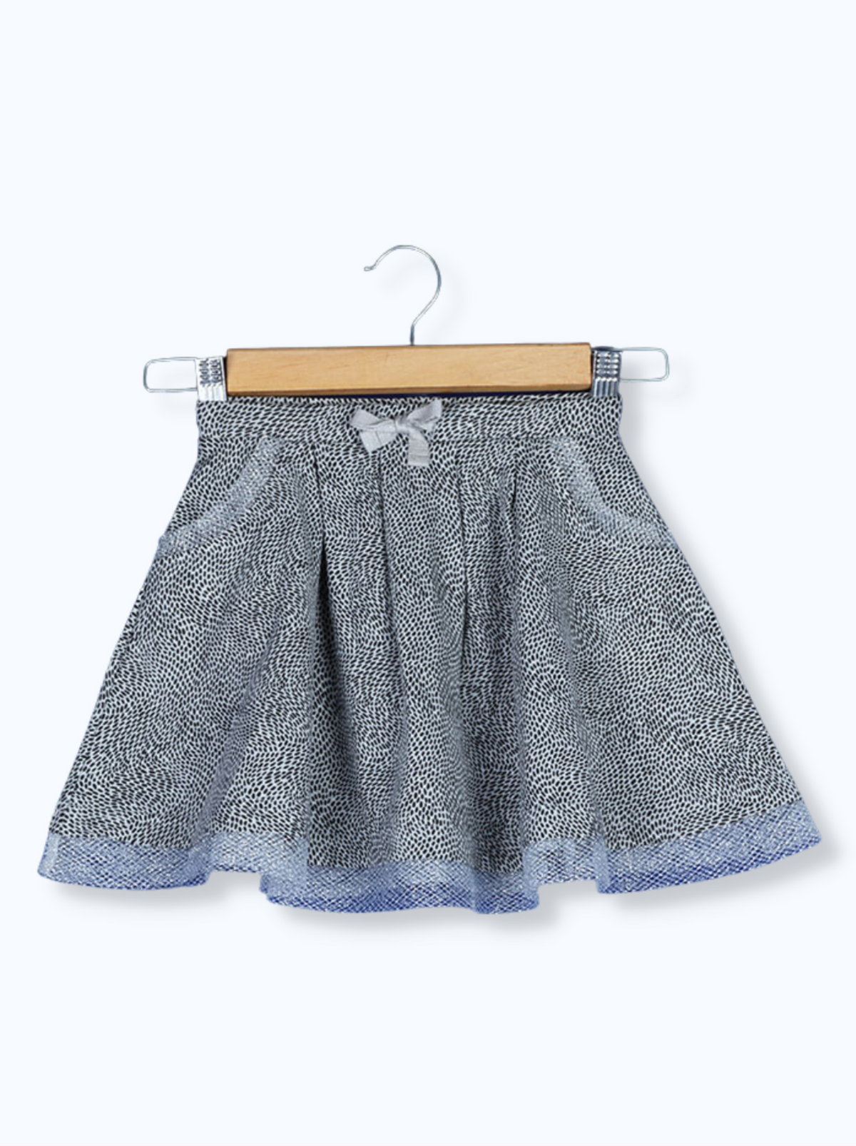 Kids Grey Cotton jersey knit Abstract Pant
