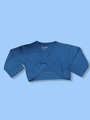 Babies Blue Full sleeve Solid Single Jersey T-Shirt