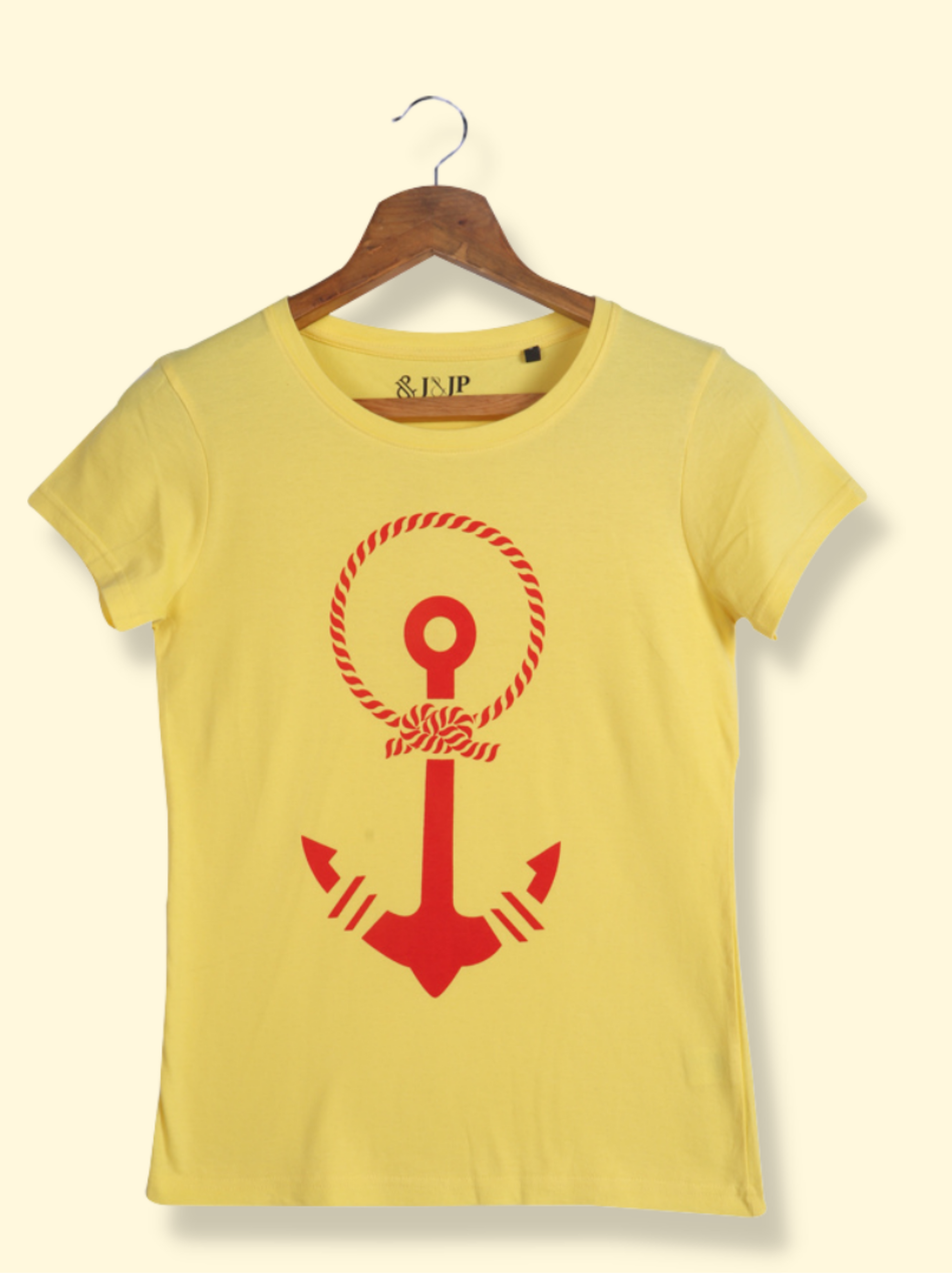 Women Yellow Half sleeve  Cotton  T-Shirt