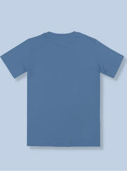 Kids Boys Blue Half sleeve Printed T-Shirt