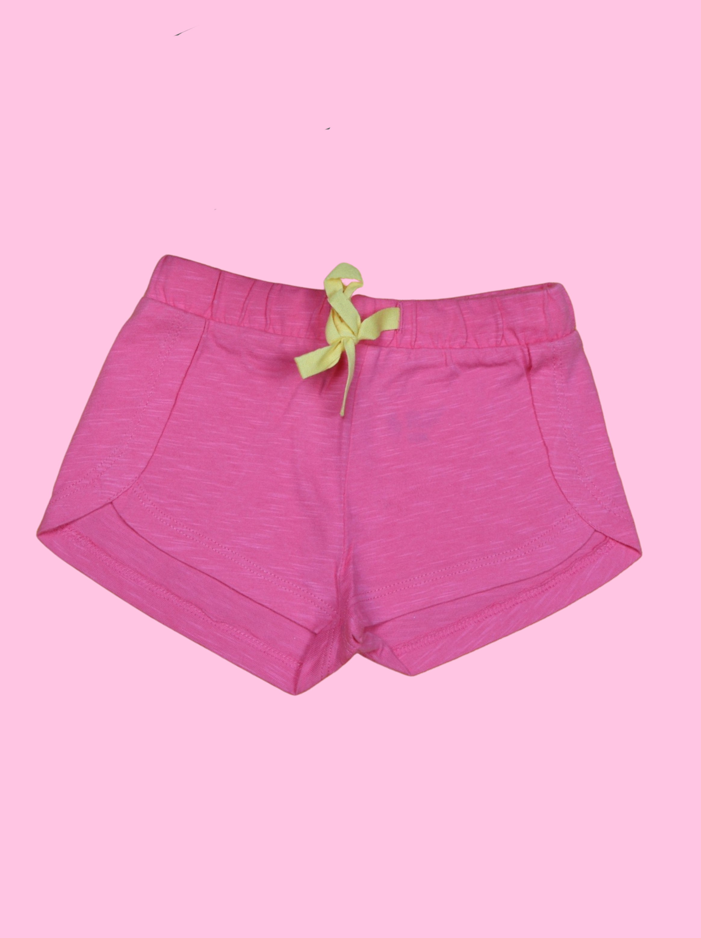 Babies Pink Solid Melange Jersey Pant
