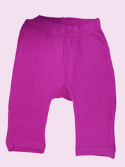 Babies Pink Solid Cotton jersey knit Pant