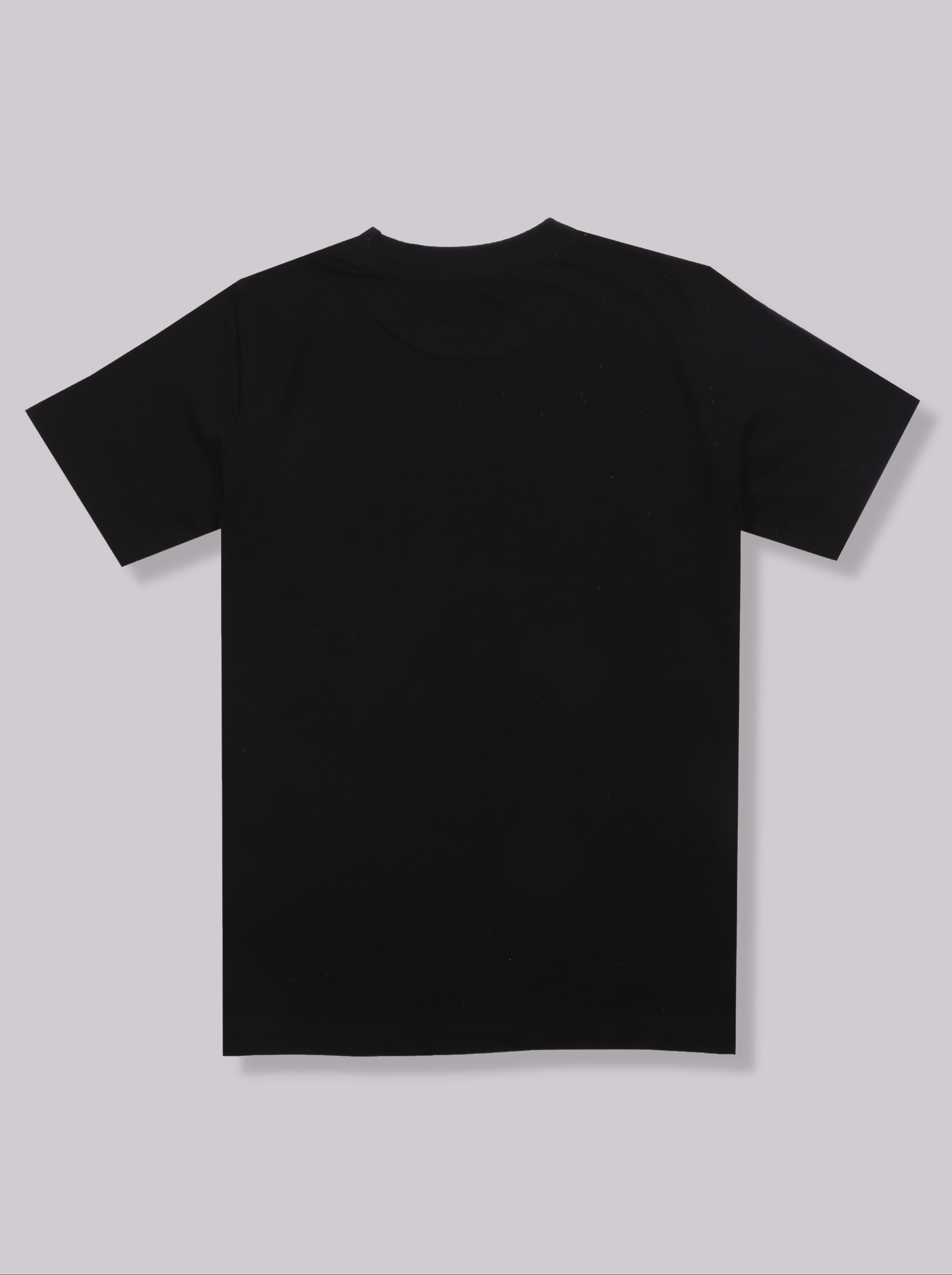 Kids Boys Black Half sleeve Printed T-Shirt