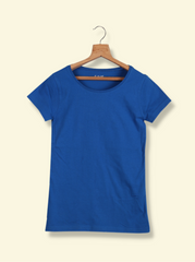 Kids Blue Half sleeve, Short Sleeve Solid Cotton jersey knit, Single Jersey T-Shirt