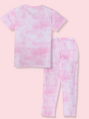 Women Pink Printed Cotton Clothing set