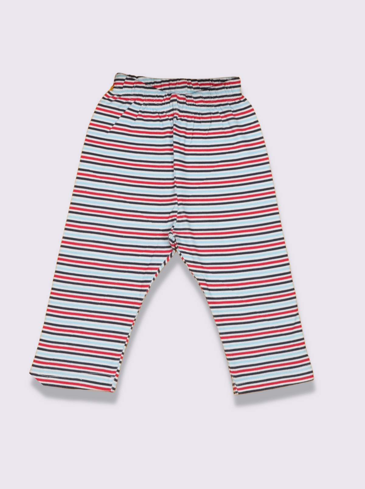 Babies Multicolour Striped Interlock Knit Pant