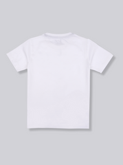 Kids Boys white Half sleeve Printed T-Shirt